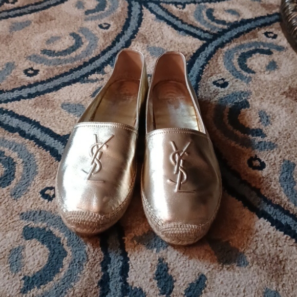 Saint Laurent gold espandrilles size 42 - Picture 2 of 7